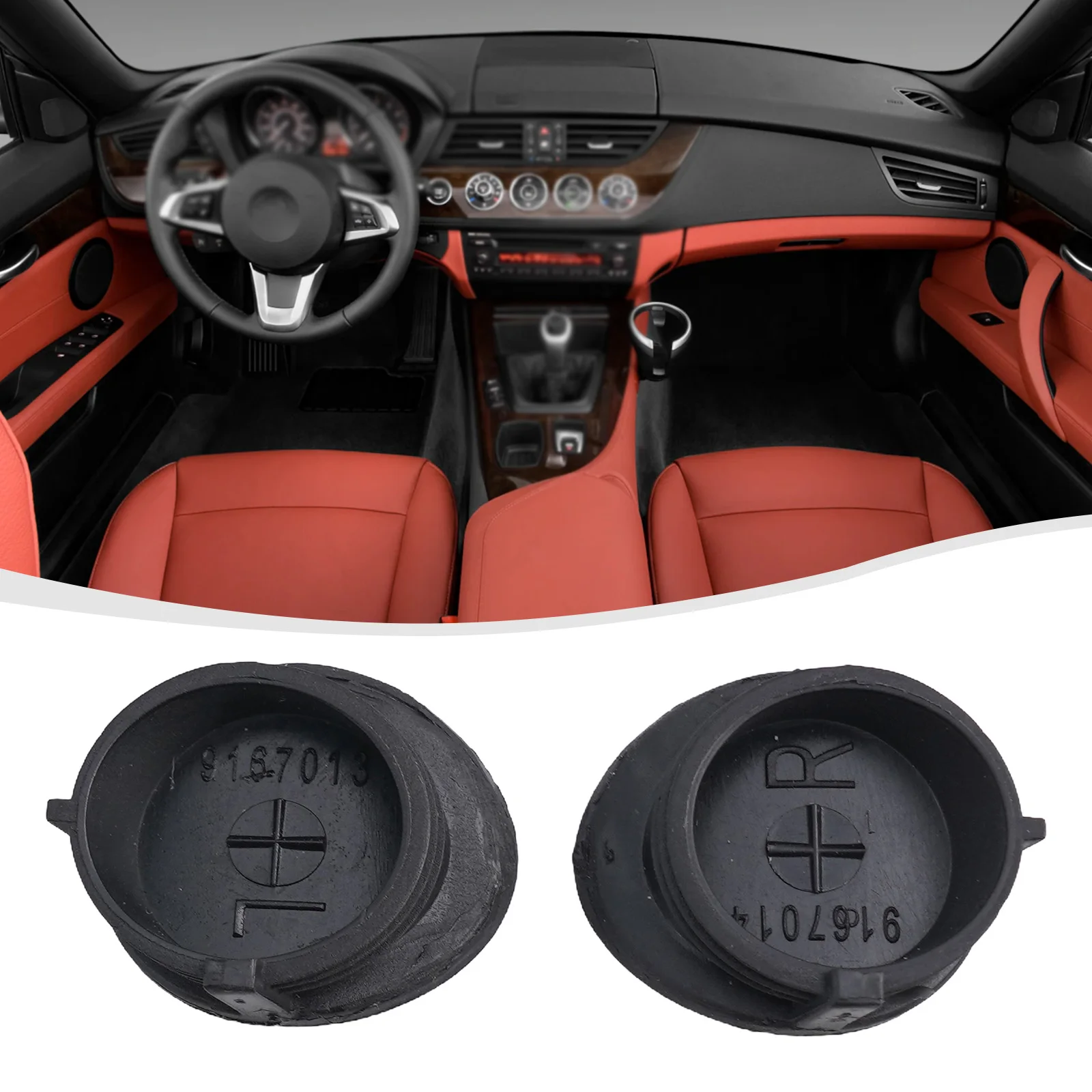 1 Pair Inner Door Handle Screw Cover Cap For BMW For Z4 E89 2009-2015 Vehicle Accessories Repacement Parts For Home Car