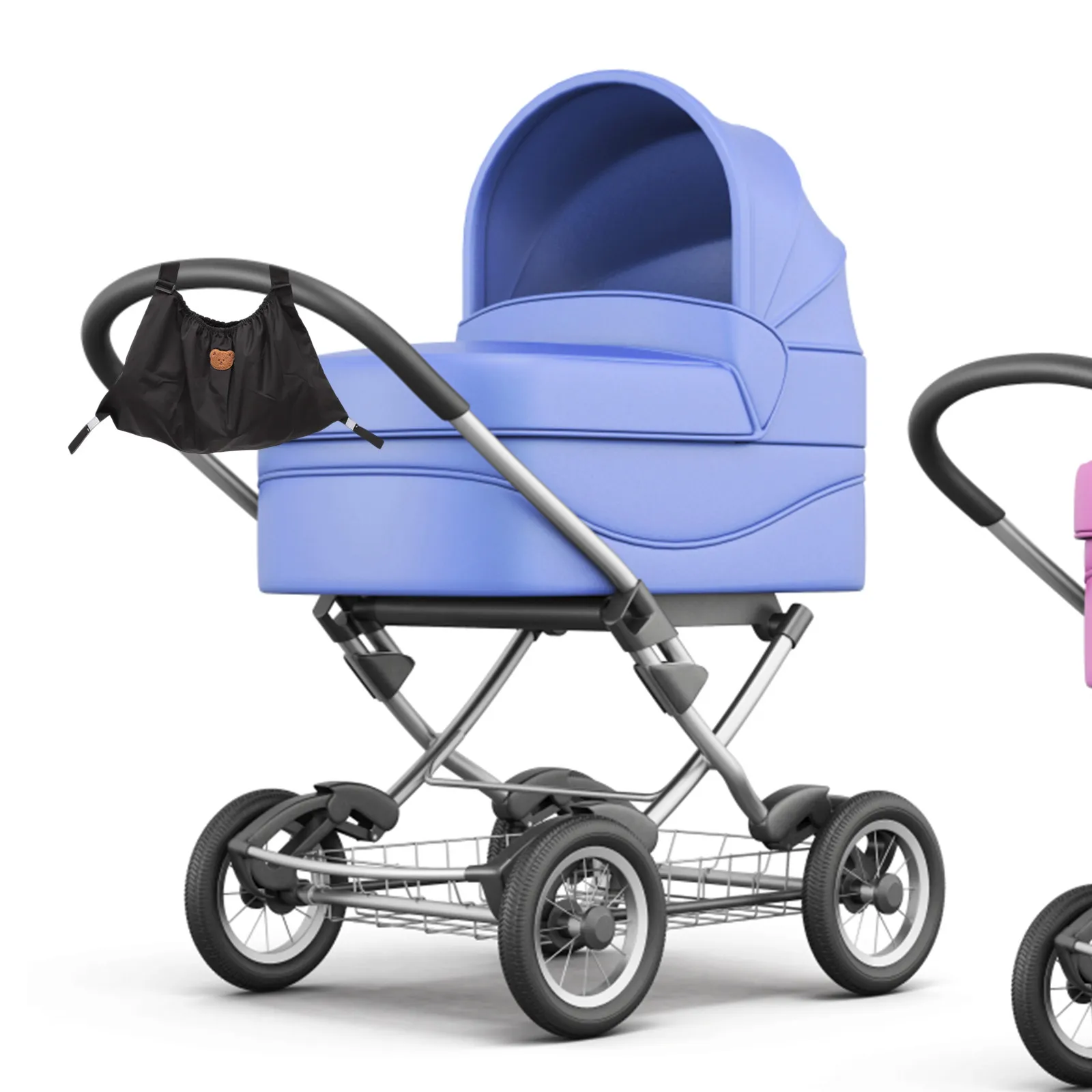 

Сумка-органайзер для детской коляски: подвесная сумка для хранения подгузников, бутылочек, закусок, телефона, денег, большая вместимость, аксессуары для колясок