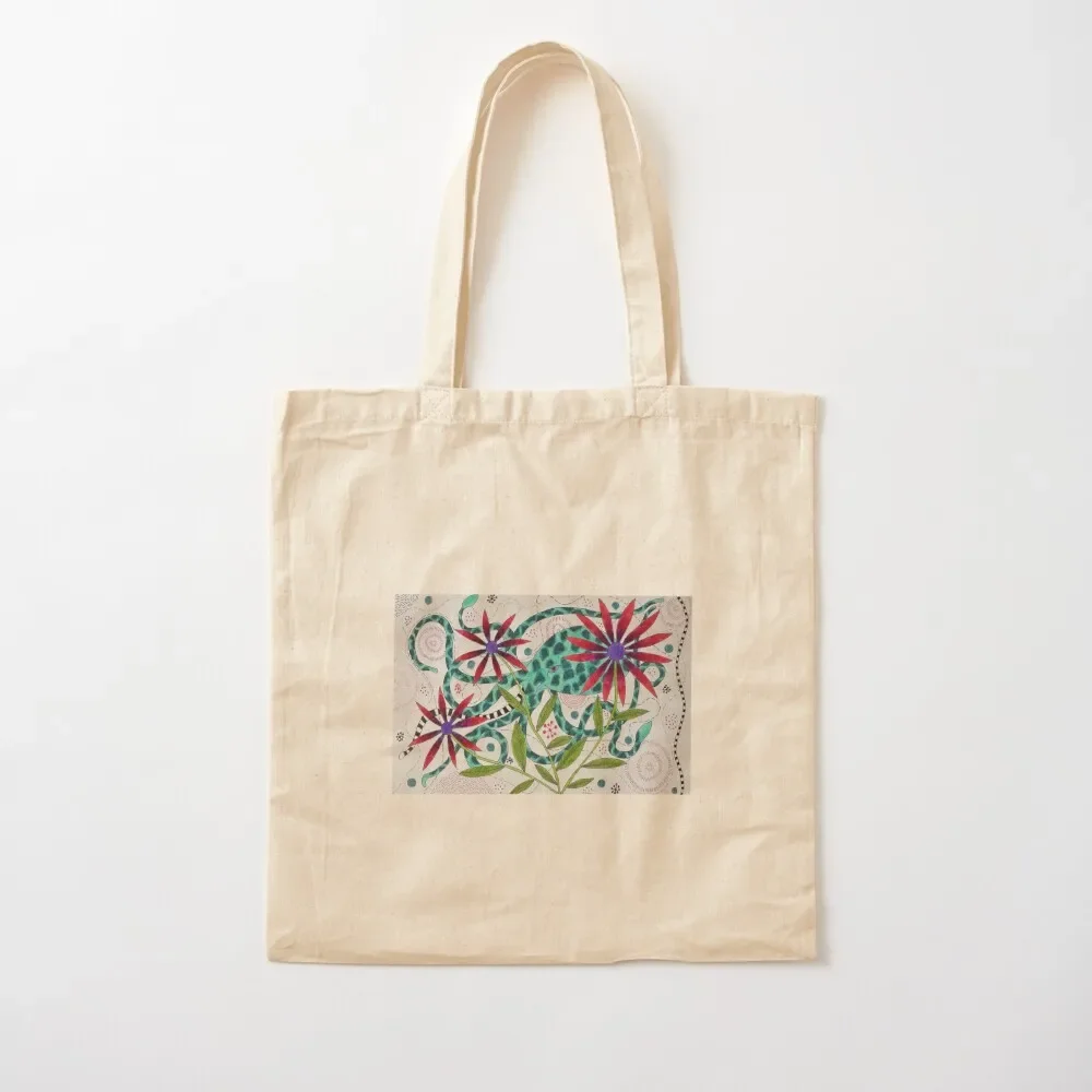 

Octopus with Flowers Tote Bag tote woman the eco folding Beach