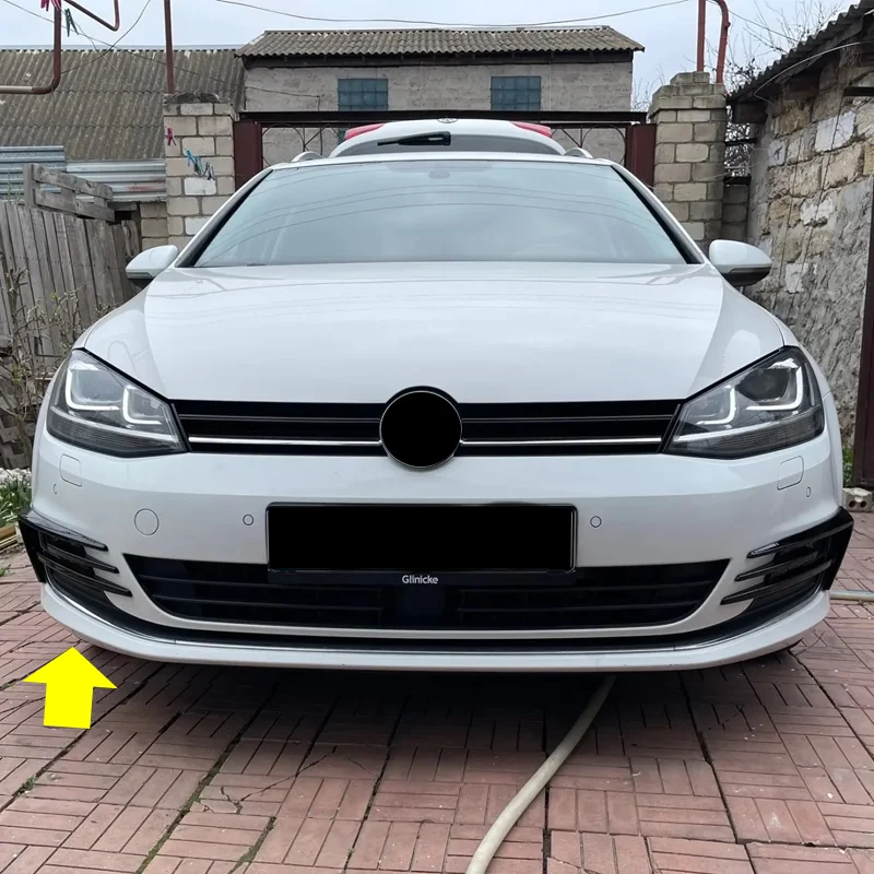 For Volkswagen VW Accessories Golf 7 2013 2014 2015 2016 Front Bumper Splitter Canards Fog Light Lamp Cover Trim