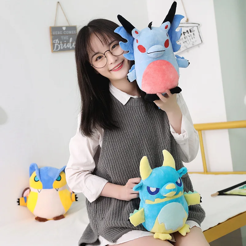 20cm Anime Monster Hunter dragon cute Plush Doll Action Figure Model Ornaments Collections Toy Gaming Peripherals kids gifts