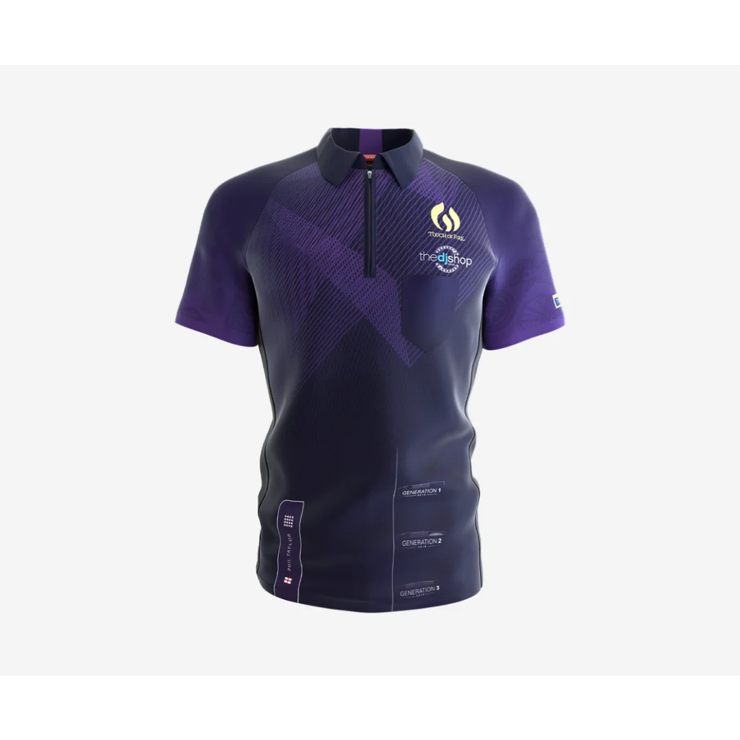 Phil Taylor Playing Shirt Dart Zipper Polo Shirt Autumn Sports Dry Quickly Men's T-Shirt Children's Clothing Tee Y2k Woman