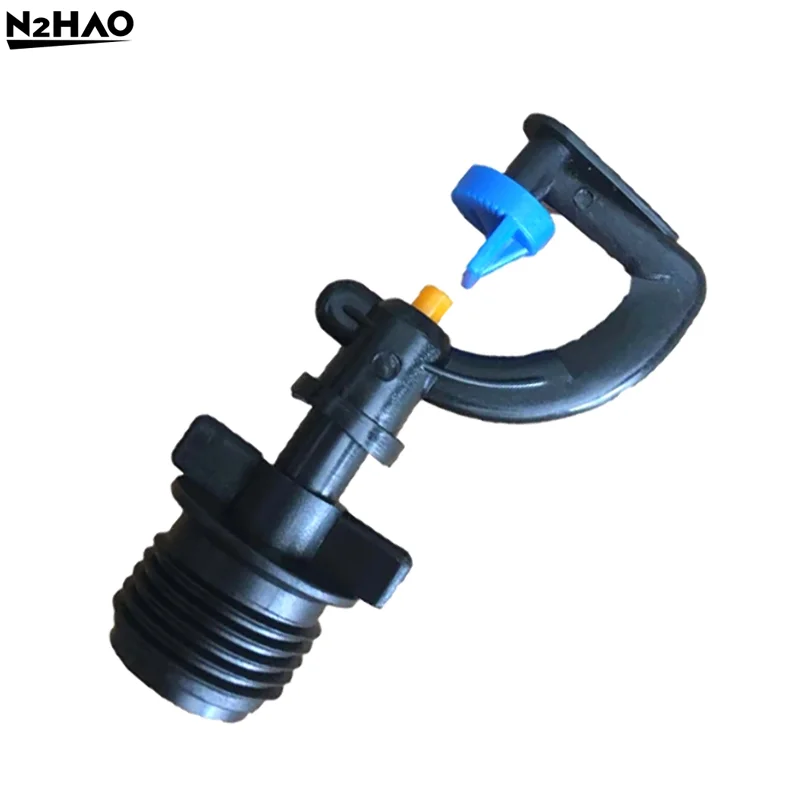 5PCS 180 Degree Rotating Sprinkler G Type Yellow Small Wheel Nozzle Pile Connector For Irrigation Garden Watering