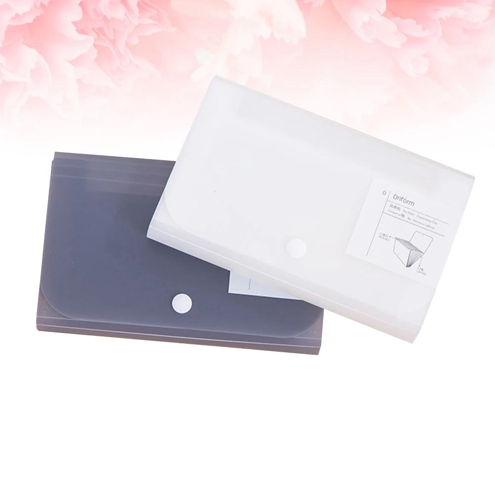 

A6 Plastic File Folder Lightweight Portable 13 Grid Accordion for Students Office School Document Storage