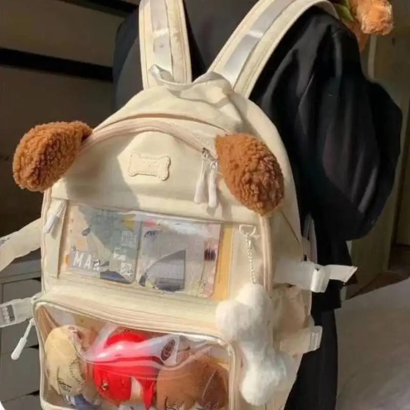 Fashion Sweet Y2k Aesthetic Kawaii Backpacks Casual Women Ins Rucksack Streetwear Trendy All Match Students Schoolbags