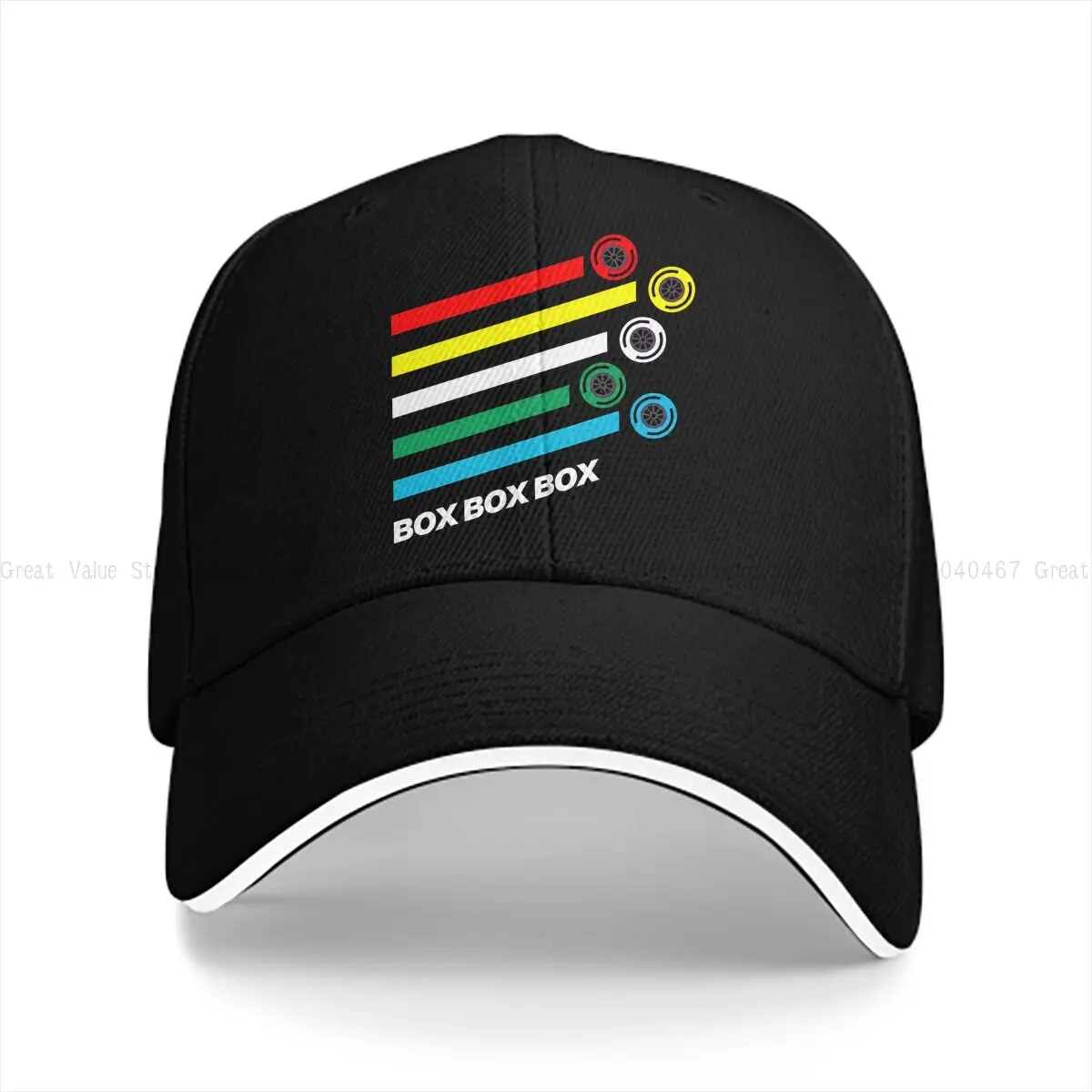 Formula 1 F1 Multicolor Hat Peaked Men's Cap Box Box Box F1 Tyre Compound Options Personalized Visor Protection Hats