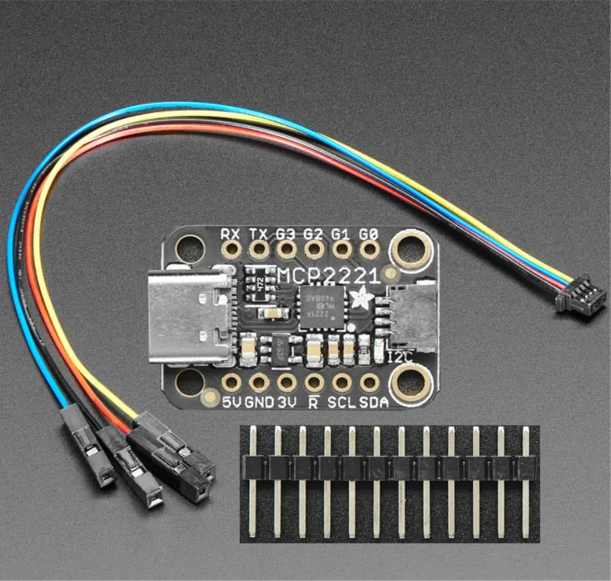 4471 MCP2221A Breakout - General Purpose USB to GPIO ADC I2C - Stemma QT / Qwiic