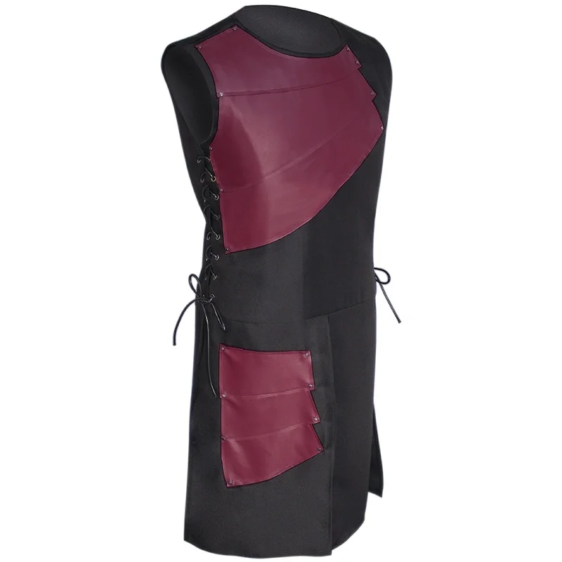 2025 جديد Wi loween Svel Side Tie Round Ne Splice Knight Sle أزياء نسائية تقليدية إنتاج صيني