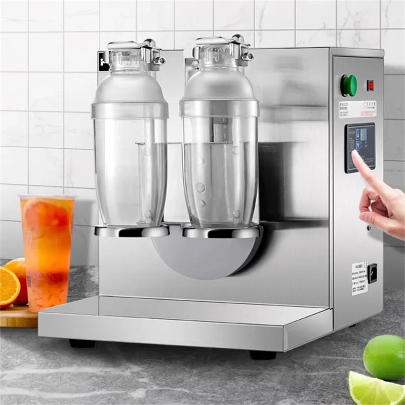 Hot selling With 2PC 700ml Cups Boba Tea shaker Bubble Tea Shaker Double Cups Shaker Machine Milk Bubble Tea Shaking Machine