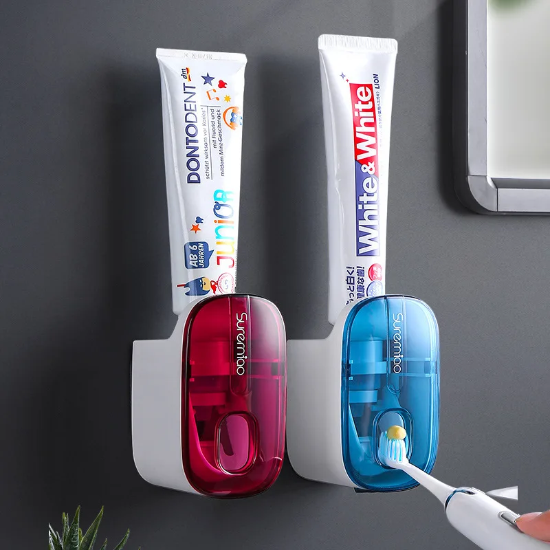 Dispenser automatico di dentifricio a parete pigro dentifricio spremiagrumi portaspazzolino accessori per il bagno