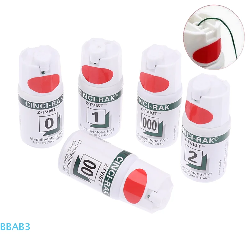 

1 Bottle Dental Thread Disposable Gingival Retraction Cord Retractor Splitter Knitted Cotton Gum Line Dentist Material 5 Sizes