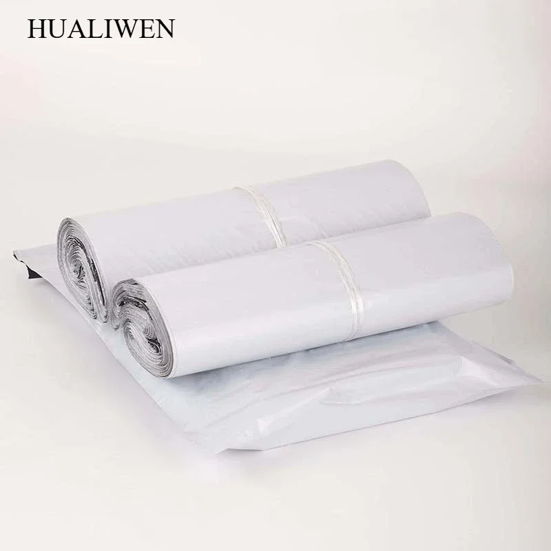 Sacs Express de première qualité par rouleau, utilisés pour l'emballage, le transport et l'expédition, blancs, neufs, 100