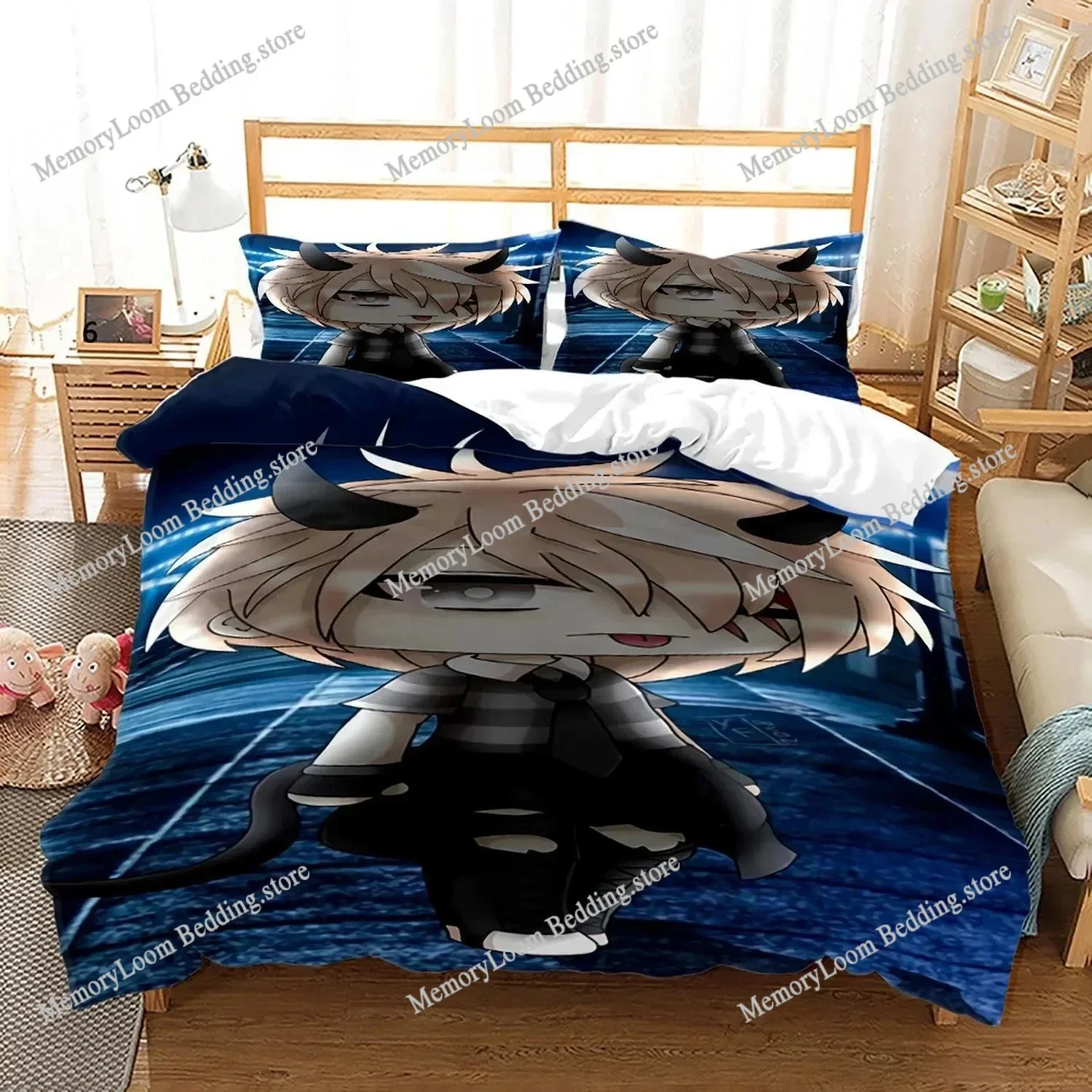 3D Printed Gacha Life Bedding Set Boys Girls Twin Queen Size Duvet Cover Pillowcase Bed Kids Adult Fashion Home Textileextile