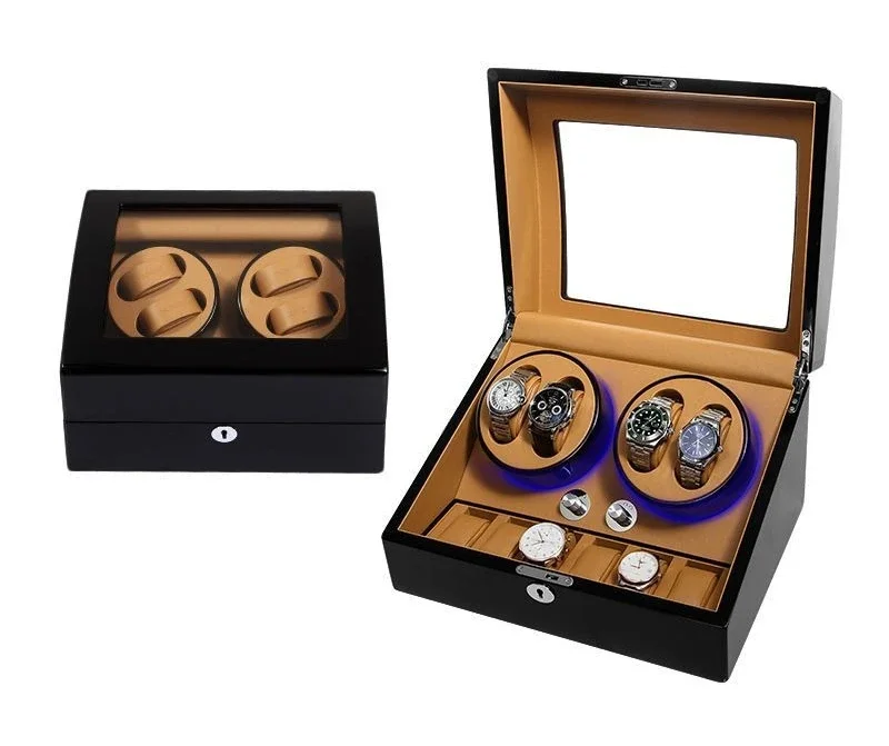 Mechanical watch shaker, automatic watch winding, watch storage box, stop immediately after opening the lid