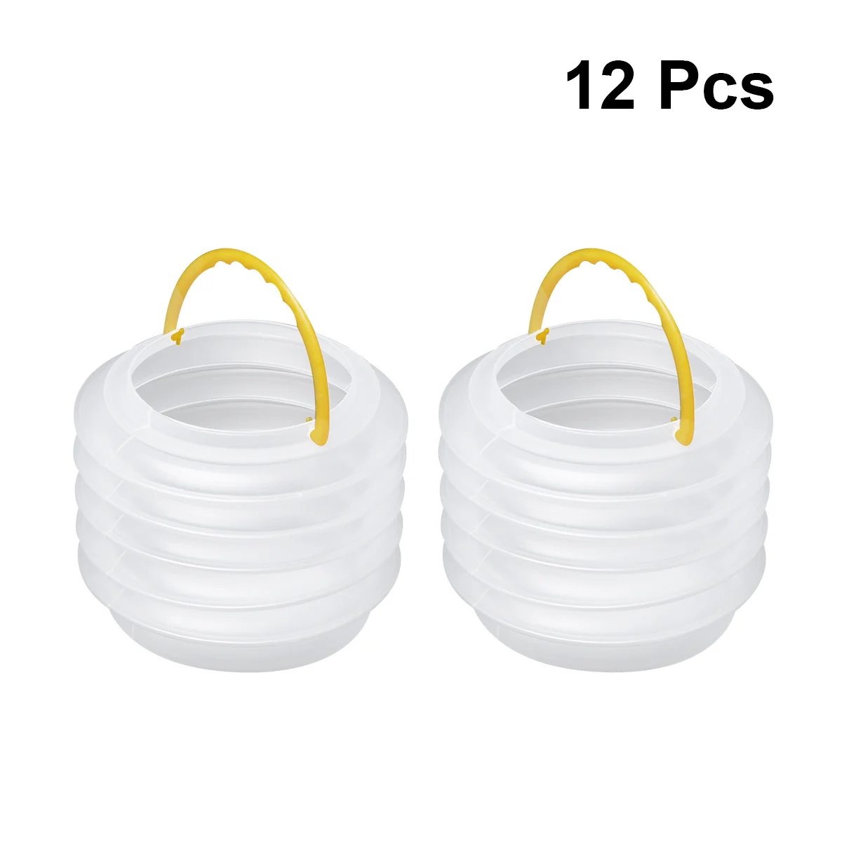 Seau de brosse de lavage pliable, outil d'aquarelle pliable Portable pour débutants de classe d'art, voyage en plein air, pêche pique-nique 12 pièces