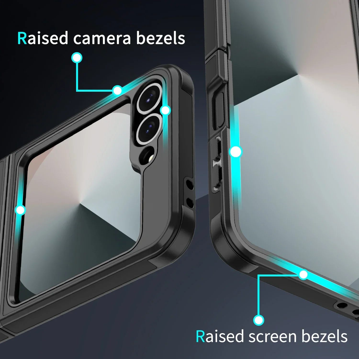 Luxuriöse matte Schutzhülle für Samsung Galaxy Z Flip 7 FE 6 5 4 Flip7 Flip6 Flip5 Flip4 Wireless Charging Slim – Detail 4