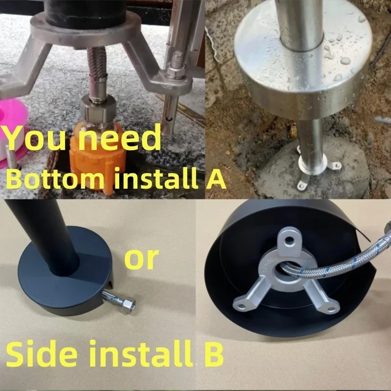 Floor Standing Garden Outdoor Faucet Courtyard Antifreeze Column Water Tap Swimming Poolside Beach Villa Hotel Shower Faucet
