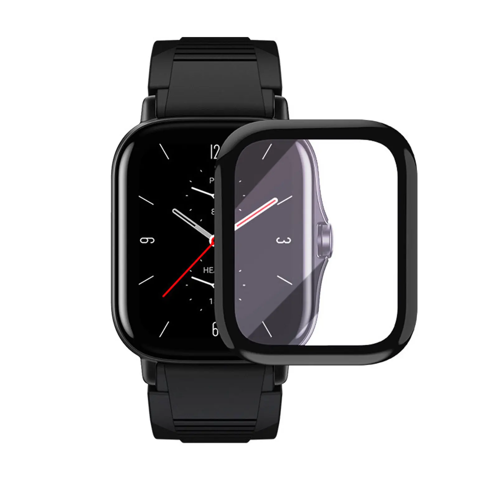 

1 комплект защитной пленки для смарт-часов с изогнутым экраном: высокопрочная, водонепроницаемая, устойчивая к царапинам, сенсорная, для домашних животных