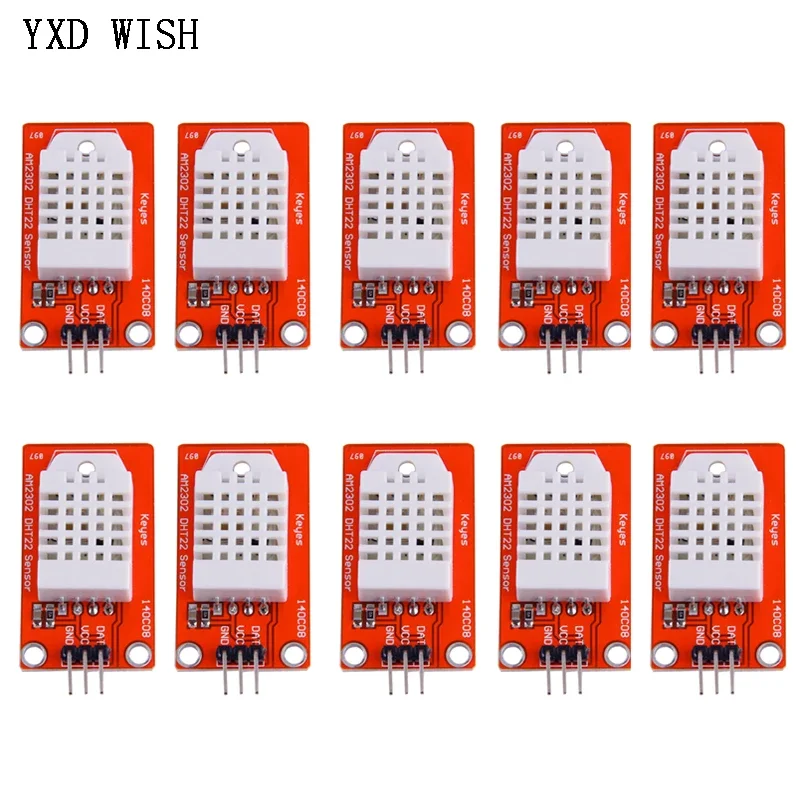 10pcs DHT22 Digital Temperature Sensor / Humidity Sensor AM2302 DHT22 Sensor Module For Arduino Temperature Sensors Board