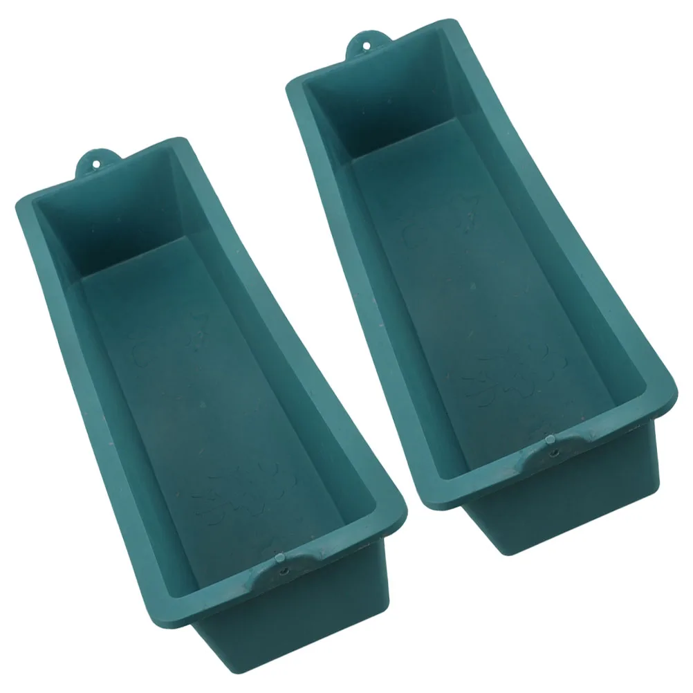 

2 Pcs Food Breeding Trough Automatic Chicken Feeder Bonsai Pot Planter Animal Feeding Green Cage