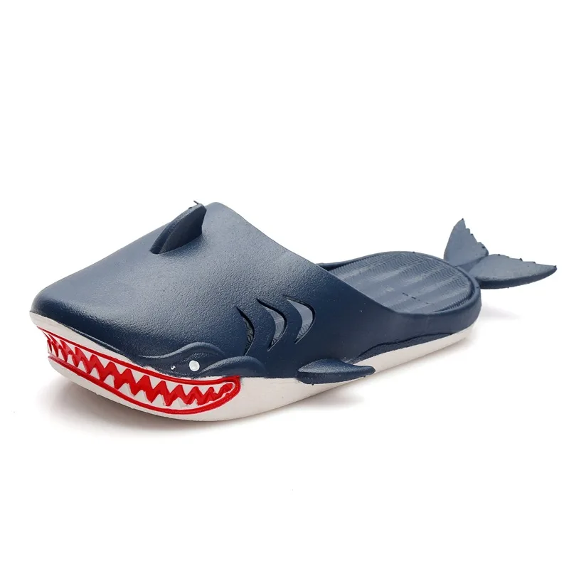 Funny Shark Kid Slippers Boy Girl Shoe Creative Cartoon Home Indoor Slippers Kid Shoe Fashion Casual Non-Slip Bathroom Shoe