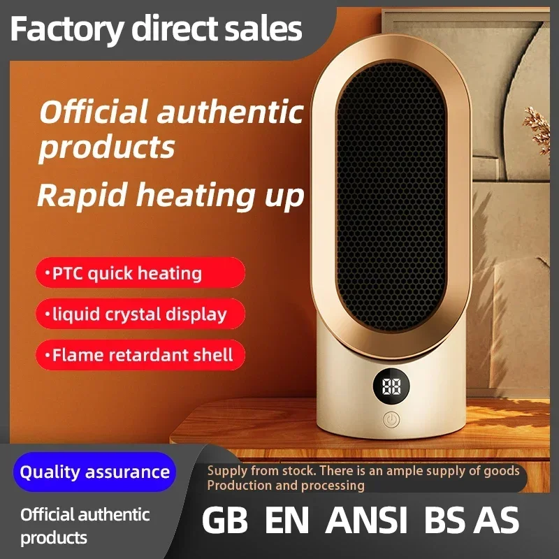 2024  Portable Heater  Fan Heater Mini Heater Desktop Heater Winter Heater  Ceramic Heater  Bedroom Office Use