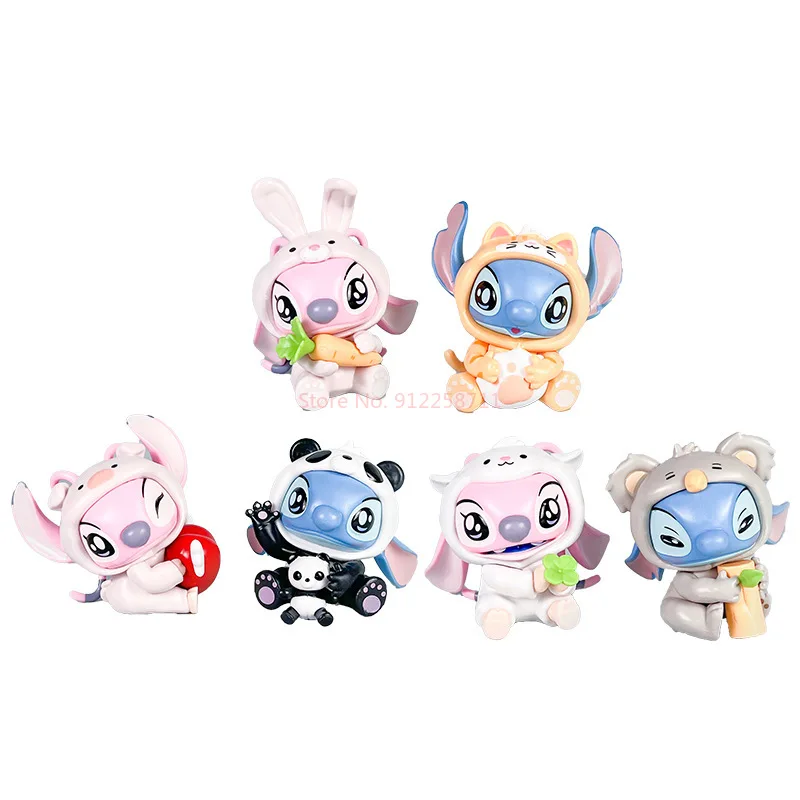 Disney point Anime figurine animaux fête boîte aveugle boîte mystérieuse flocage moelleux bureau poupées décor enfant cadeau de noël