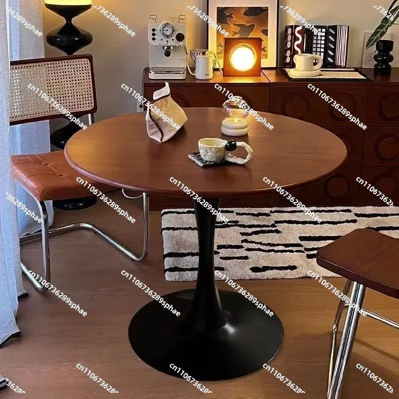 Home Dining Table Balcony Living Room Leisure Simple Dining  Round Table Hotel Negotiation Table
