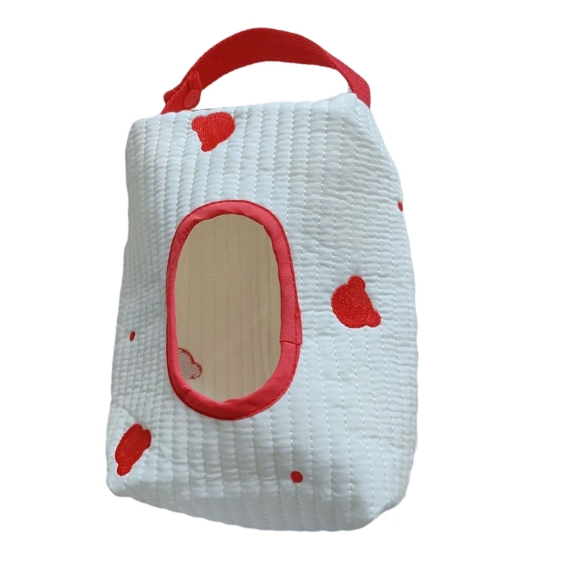 Bolsa pañuelos para cochecito bebé, soporte para toallitas húmedas algodón, bolsa almacenamiento papel práctica