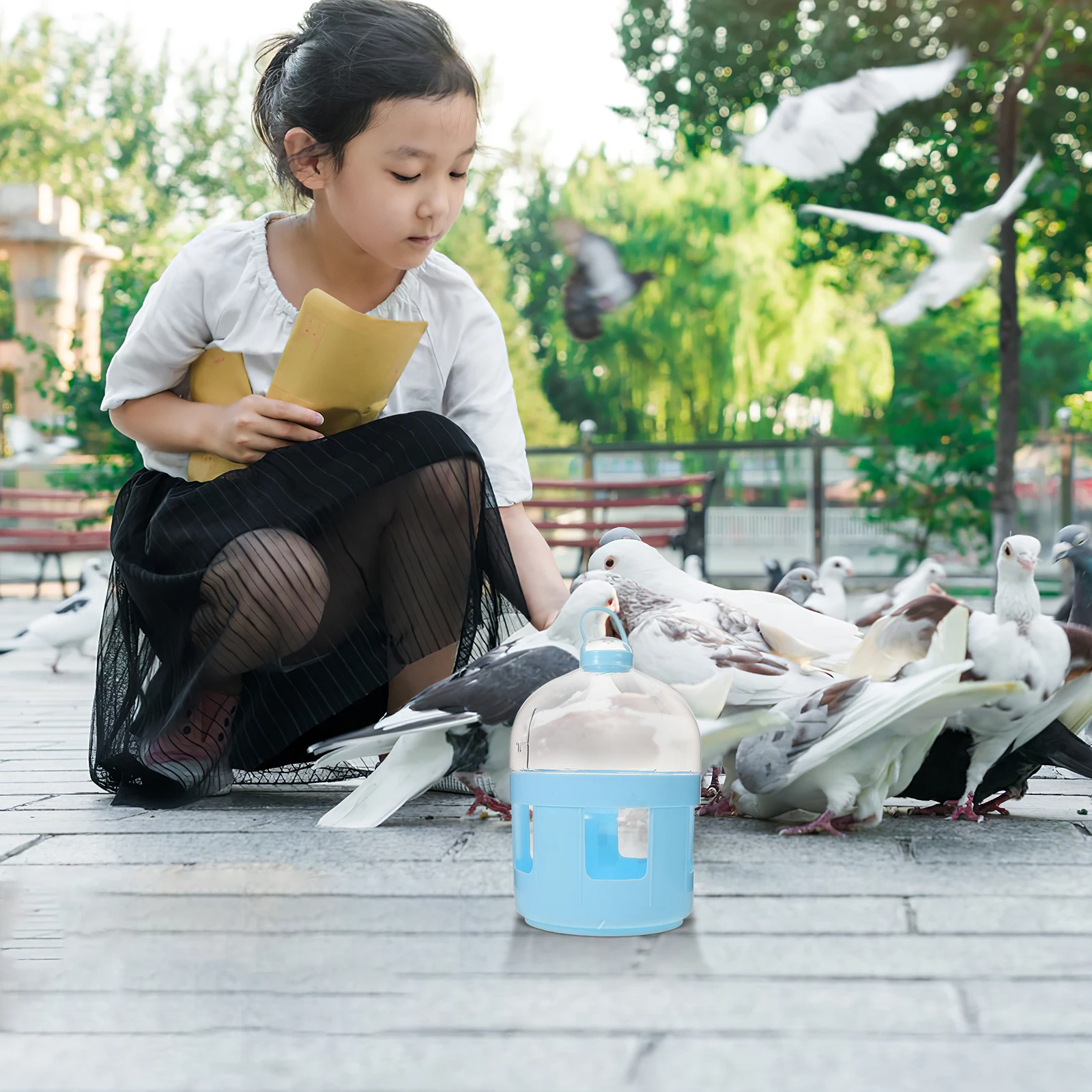 

2pcs Drinker Pigeons Easy Access Large Mouth Bottle Durable Abs Material Accessories Supplies Bottle Pet Supplies Feeder For