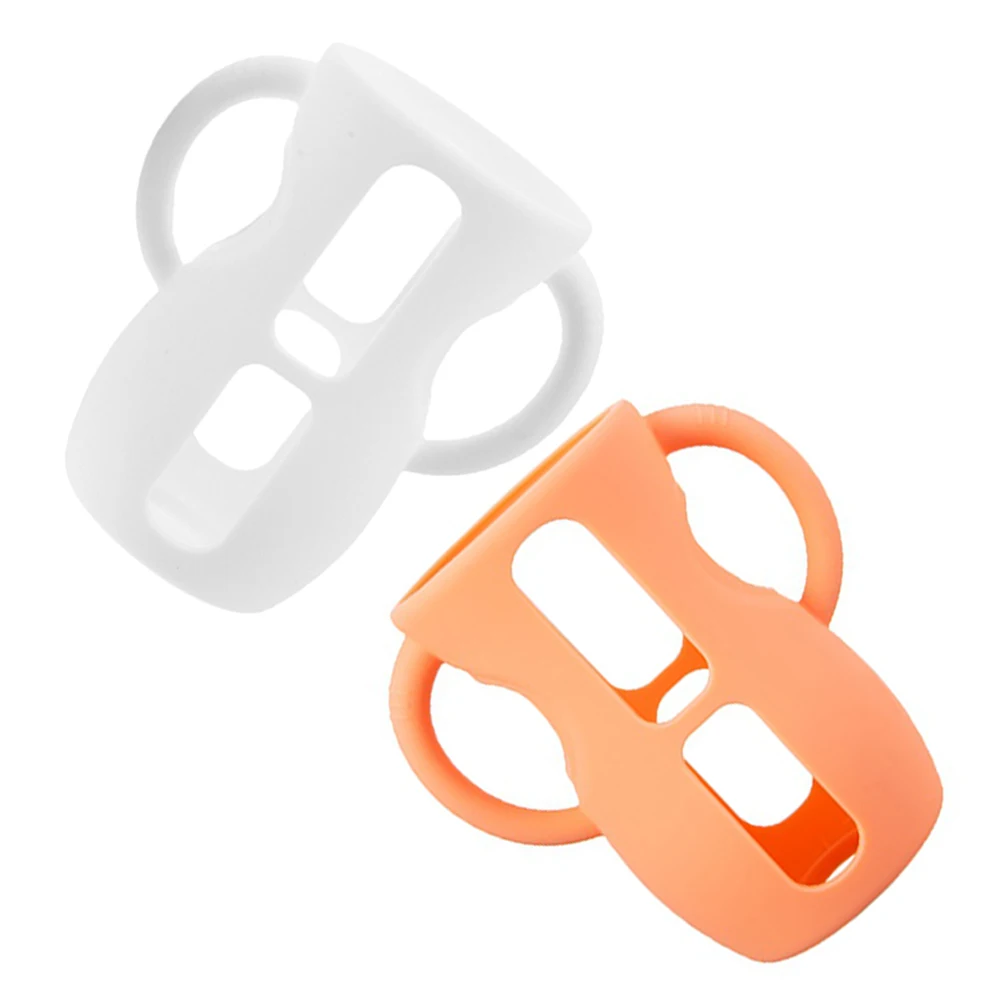

2 шт., силиконовый защитный чехол для детской бутылочки, нескользящий изоляционный рукав для бутылочки для кормления, защита для кормления