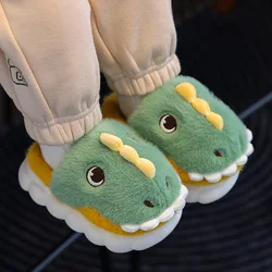 Children Home Shoes Girls Cashmere Cotton Slippers Baby Boy Young Warm Shoes Girls Slippers Indoor Cartoon Cotton-padded Shoes