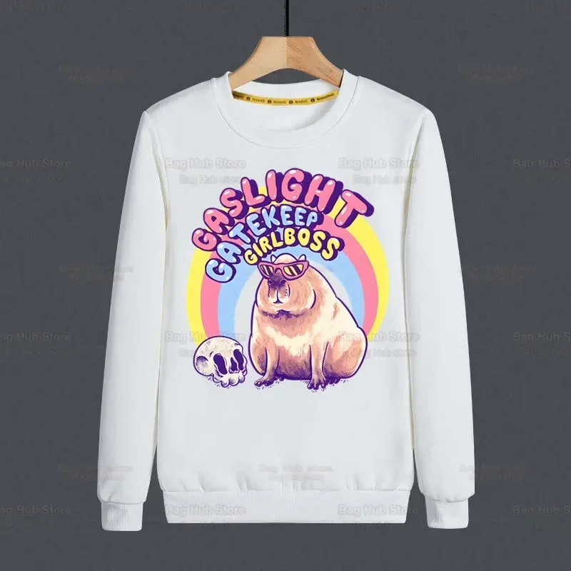 Capybara Funny Hoodies Women/Men Fashion Animal OK I Pull Up Sweatshirt Hot Sale Casual Clothes