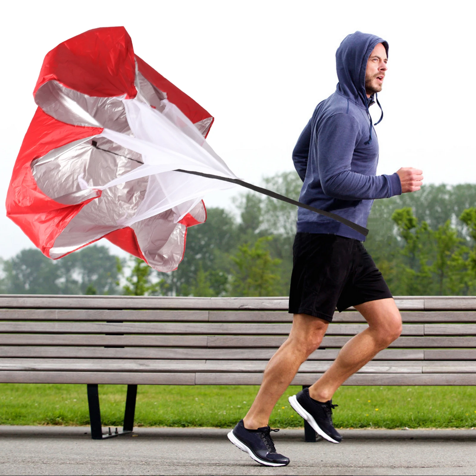 

Resistance Parachute Speed Training Running Supplies Exercise Equipment Adjustable Straps Oxford Cloth Durable Enhance Soccer