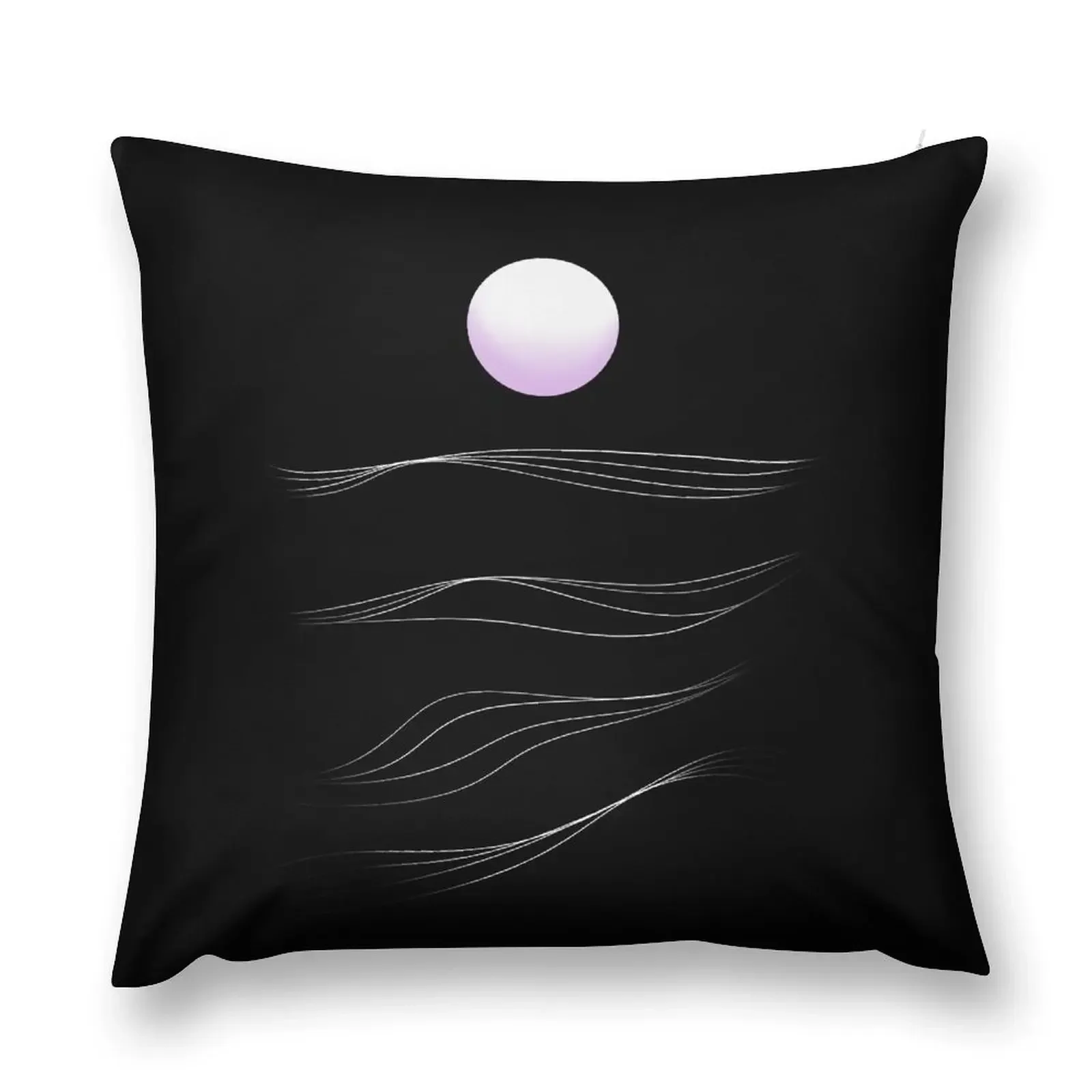 The Moon and The Waves Throw Pillow anime girl Cushion Cover Set luxury throw pillow covers pillow