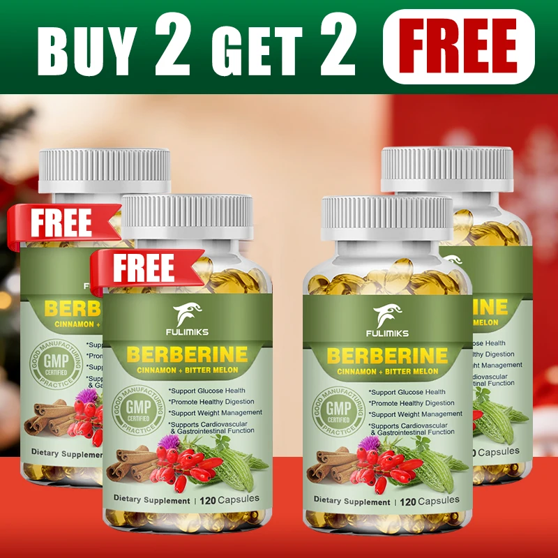 

Buy 2 Get 2 Free! Advanced Berberine Capsules, Support Manages HbA1c, Reduces Cravings, Boosts Energy & Promotes Healthy Aging