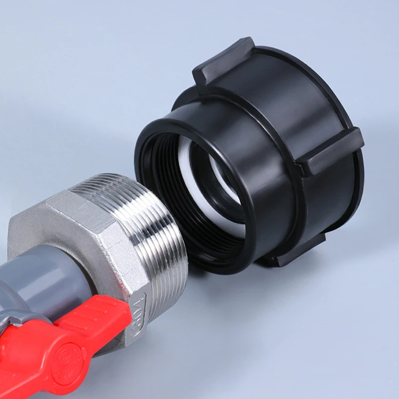 Hot Sale 1PC IBC Tank Adapter 75mm To 60mm Coarse Thread Fittings Garden Water Tank Connector