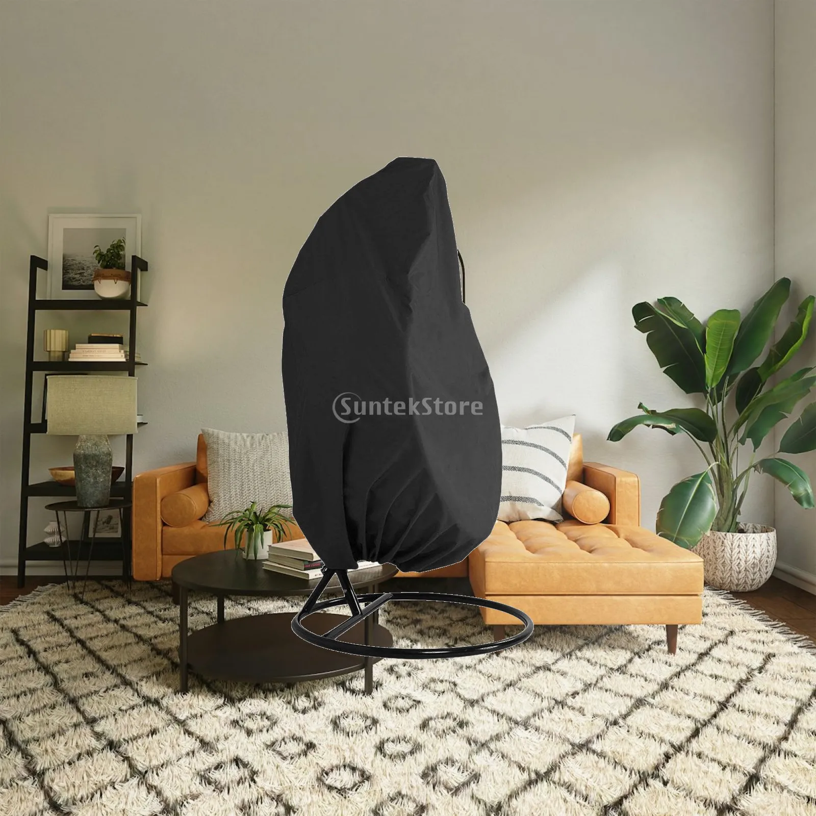 Egg Cover Furniture 210D Oxford Cloth with Elastic Drawstring Quick Installation Windproof for Gift Families