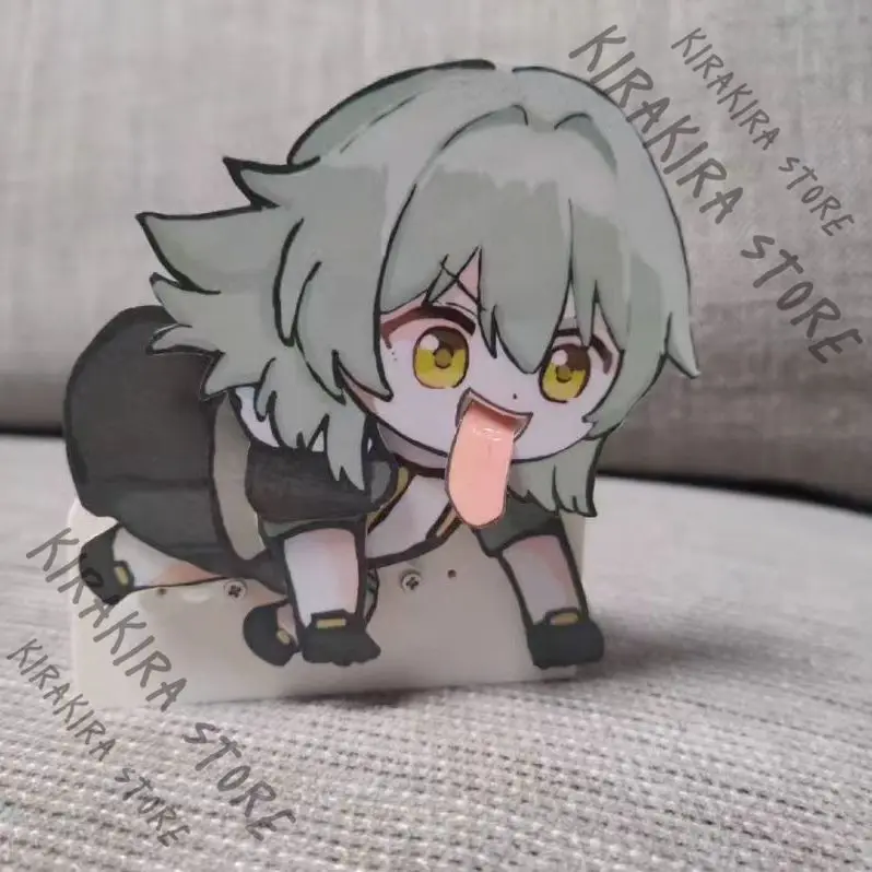 Honkai: Star Rail March 7th Trailblazer Cartoon Figurine Kawaii Mascot Electric Model Ornaments Action Figure Cosplay 