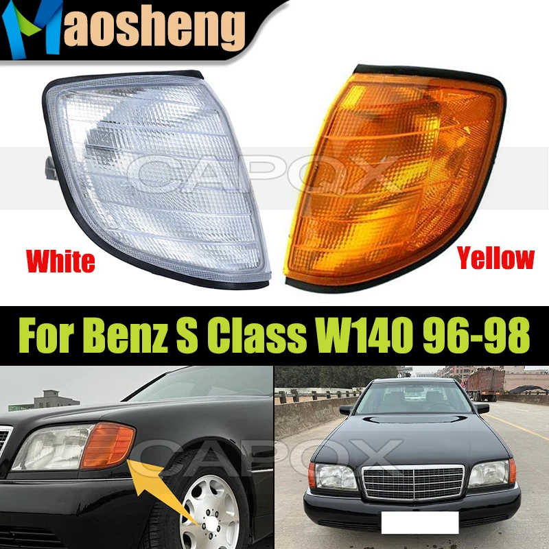 

Front Turn Signal Lamp For Benz S Class W140 1996-1998 Corner Light Headlight Marker Lamp Side Fender Lights