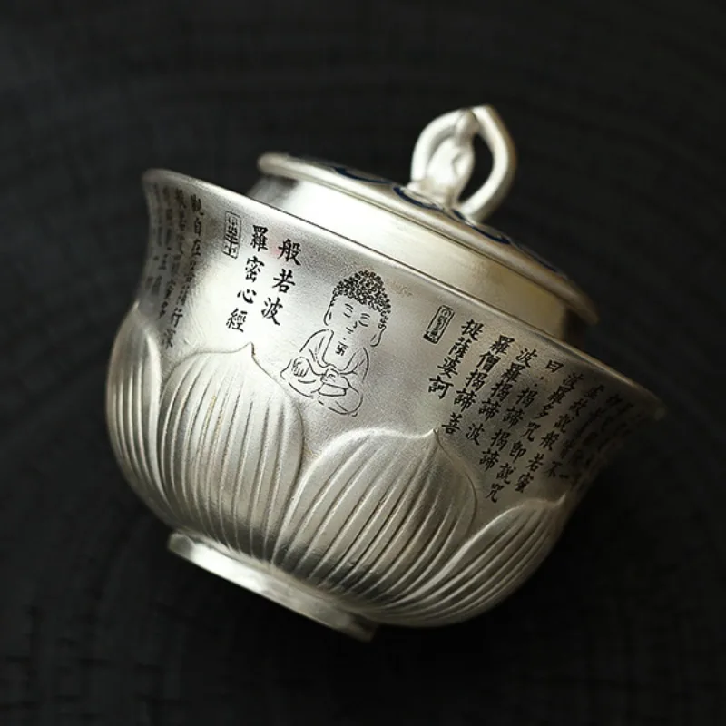 Tea Tureen Lotus Flower Tea Strainer Silvering Household Tea Making Bowl Gift Box Packaging