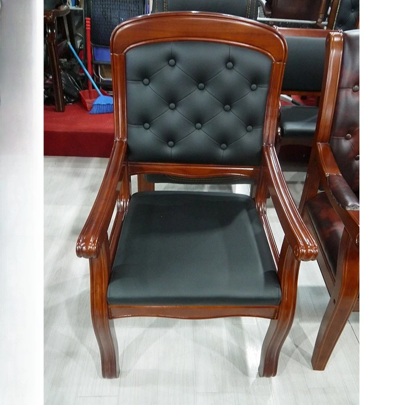 اجتماع بسيط وحديث من الخشب الصلب كرسي من خشب البلوط كرسي تفاوض مكتبي وحدة تبادل كرسي #3