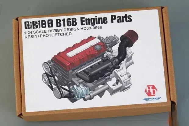 

HobbyDesign 1:24 B16B Engine Model HD03-0666 Modifying and Assembling Model Accessories