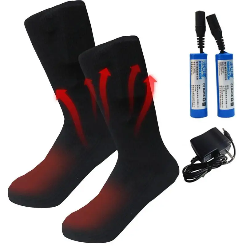 

Electric Socks 3.7V Warm Winter Socks Rechargeable Washable Elasticity Battery Operated Socks For Winter Outdoor Camping Hiking