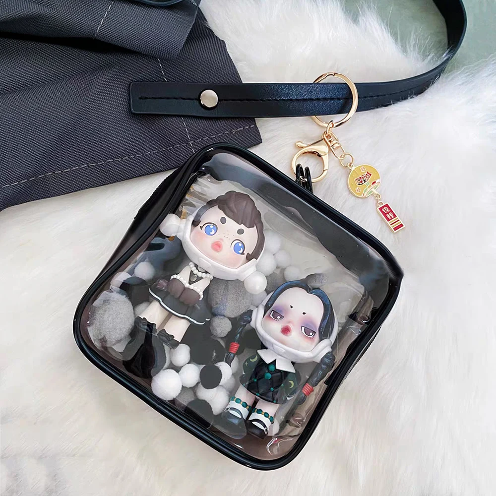 Thick Transparent PVC Mystery Box, Organizador Quadrado, Keychain Bag, Protect Mystery Toy, Estojo de armazenamento, Bubble Matt, Doll Toy