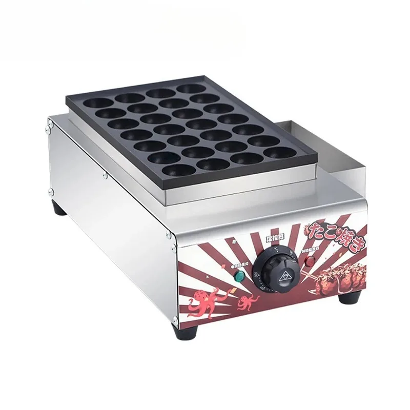 Commercial Electric Takoyaki Maker Grill Octopus Meat Ball Baking Machine Non-stick Gas Chibi Maruko Cooker 28 Holes EU US Plug