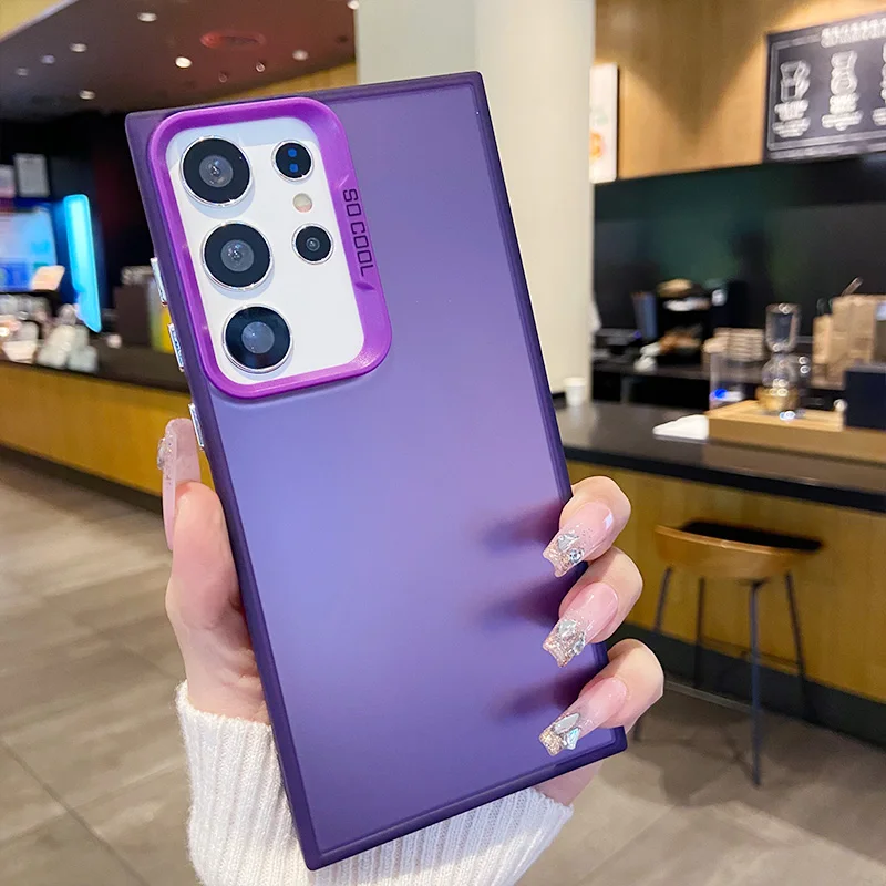 حافظة لهاتف سامسونج S25 Ultra S24 S23 Plus A26 A36 A56 غطاء حماية ناعم مقاوم للصدمات