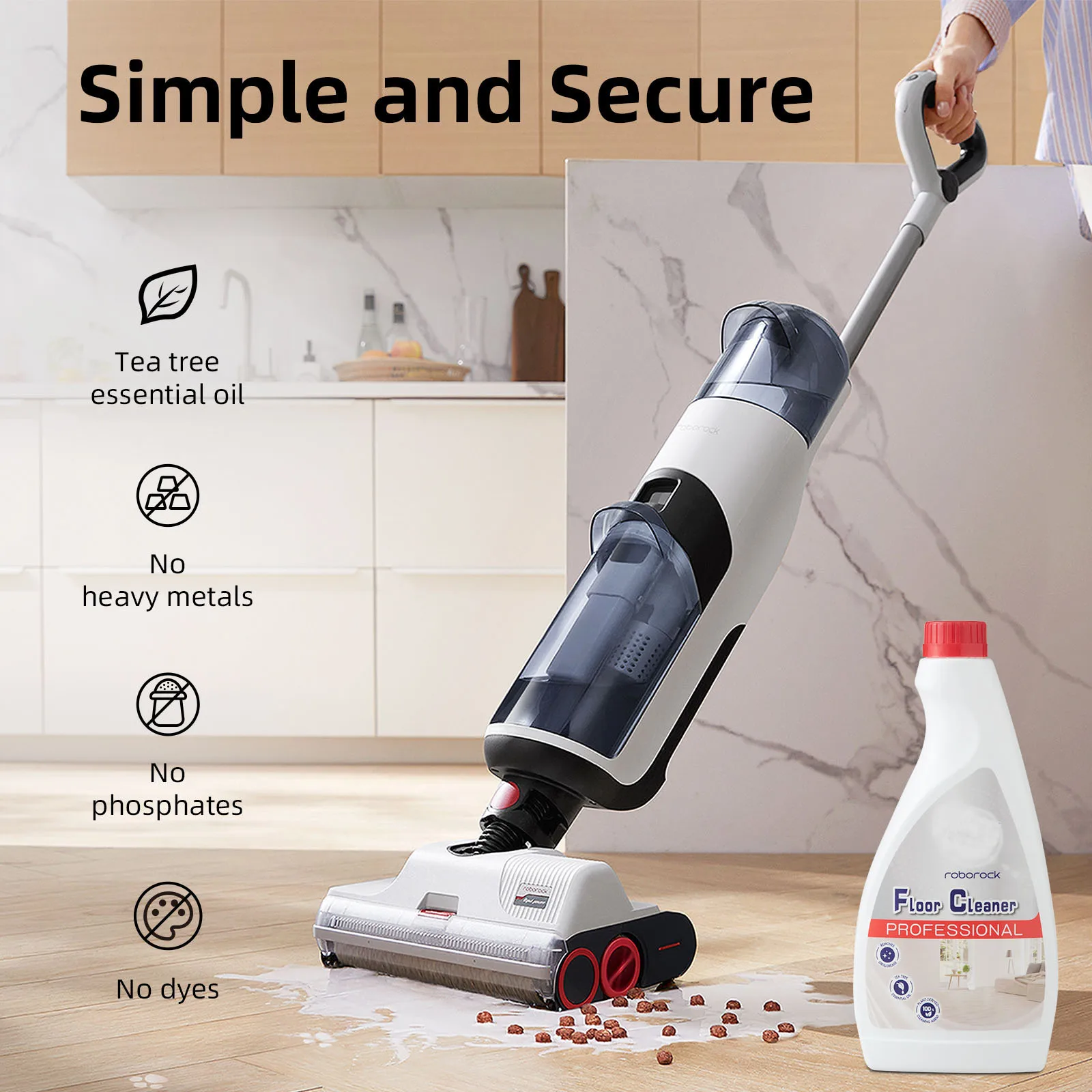 Roborock-Aspirador úmido e seco, Líquido de limpeza, Peça de reposição, Dyad Pro, S7 Pro Ultra, 480ml