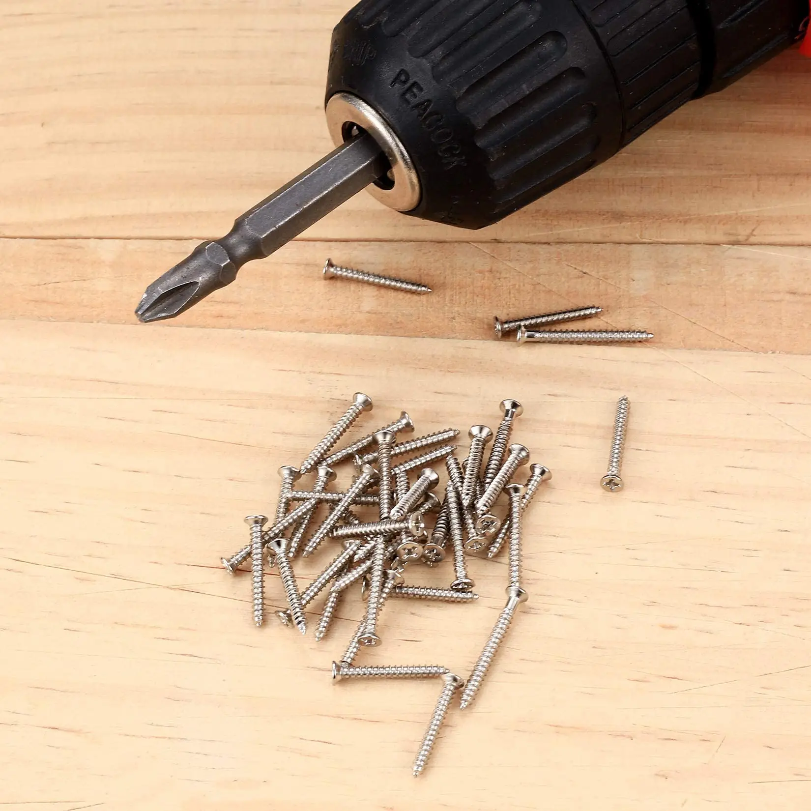 800 Pcs M2 Flat Head Self Tapping Screws, Small Cross Drive Head Self Tapping Woodworking Fastener Screws, Carbon Steel Self Dri
