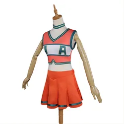 Anime Boku no My Hero Academia Cosplay Costume Cheerleading Uniform Dress Skirt Outfits Halloween Carnival Suit